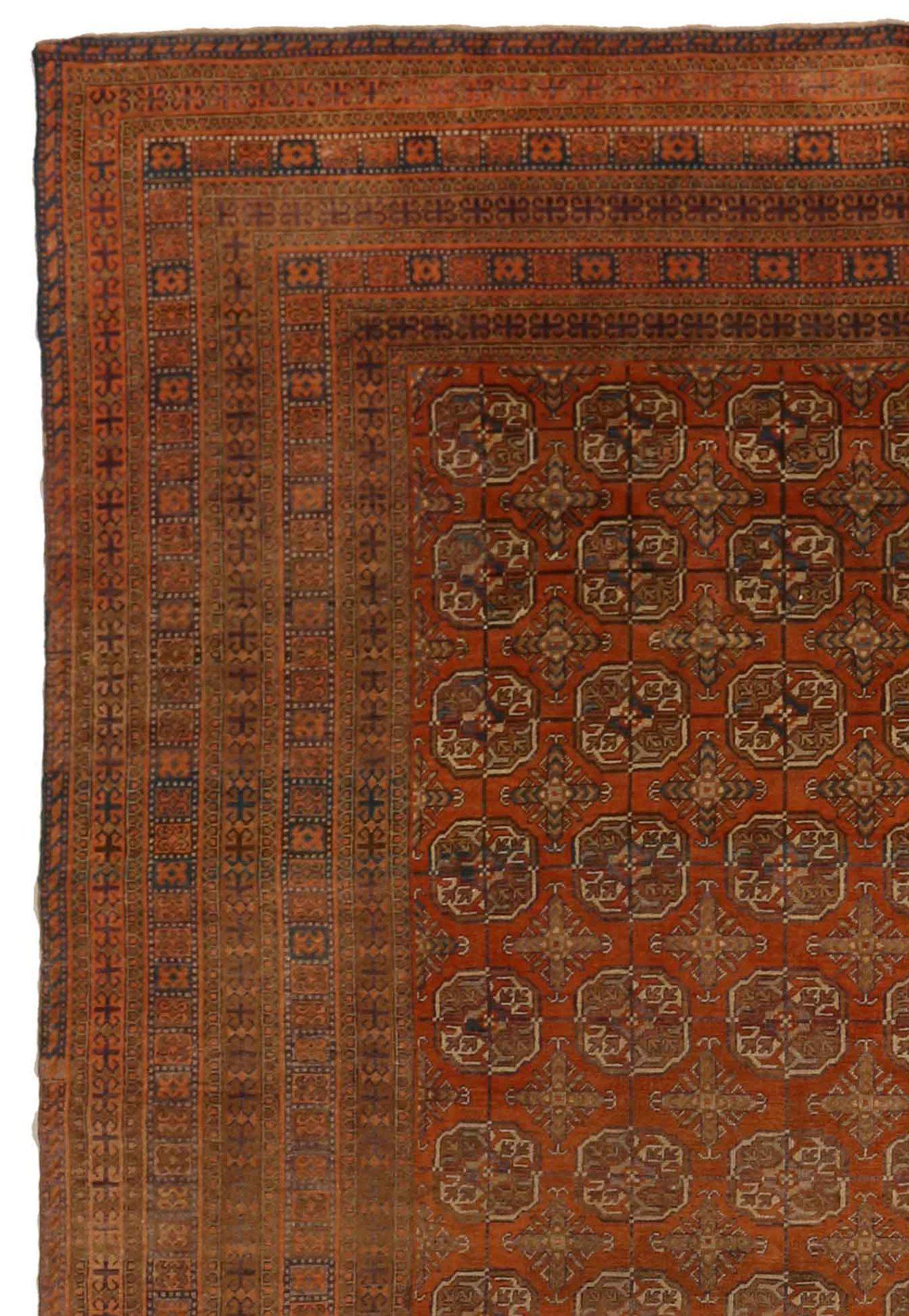 Alfombras rusas Khotan - Lana Rojo 10326 Ruso en venta