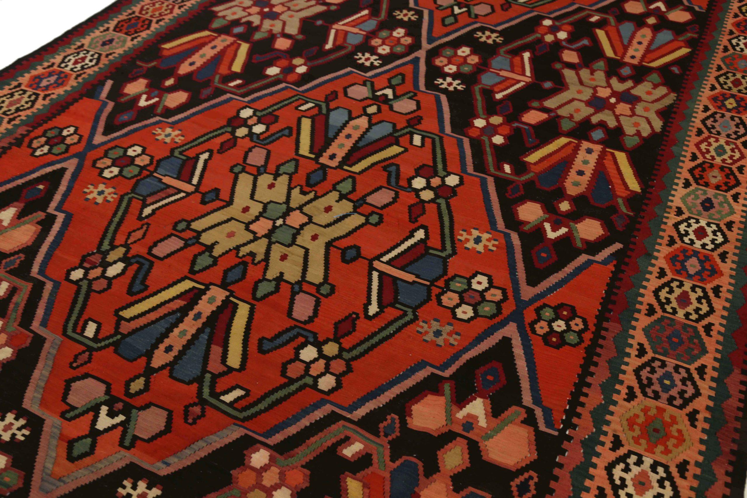 Russian Kilim Area Rugs - 68086 In Excellent Condition For Sale In Dallas, TX