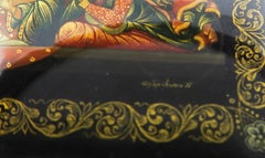 Russian Lacquer Box of the Removal of Christ from the Cross