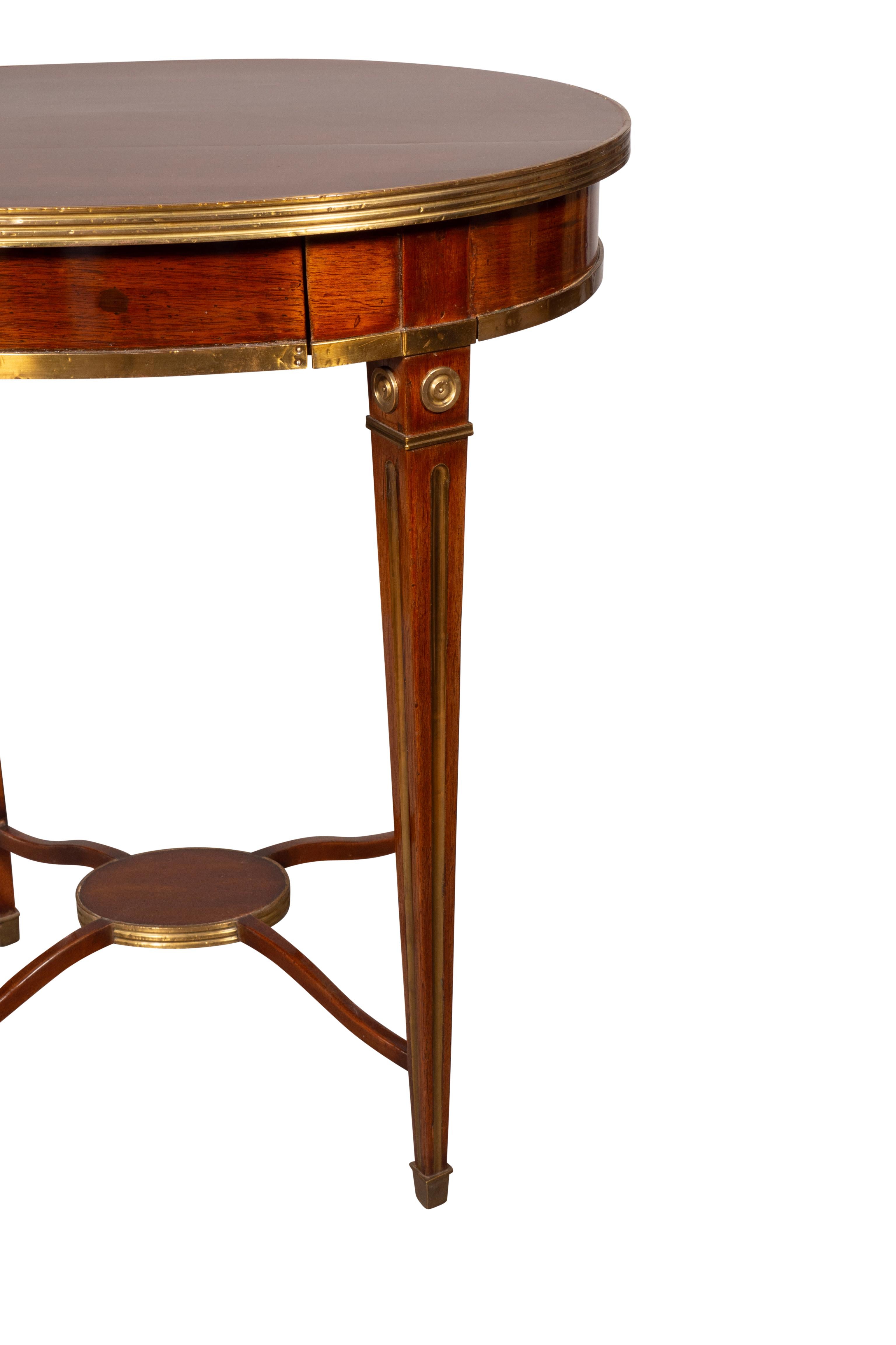Russian Mahogany And Brass Mounted Occasional Table For Sale 4
