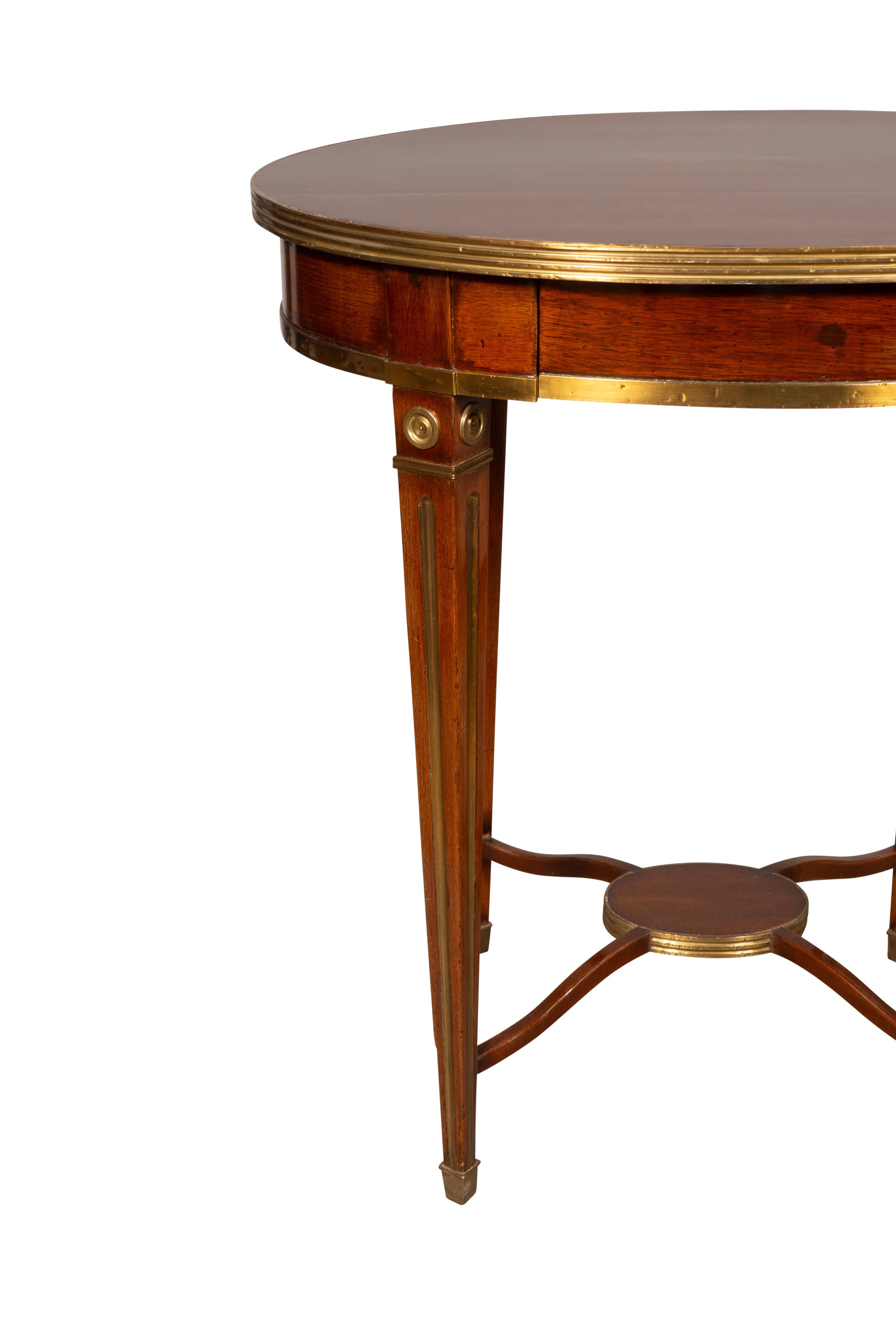 Russian Mahogany And Brass Mounted Occasional Table For Sale 3