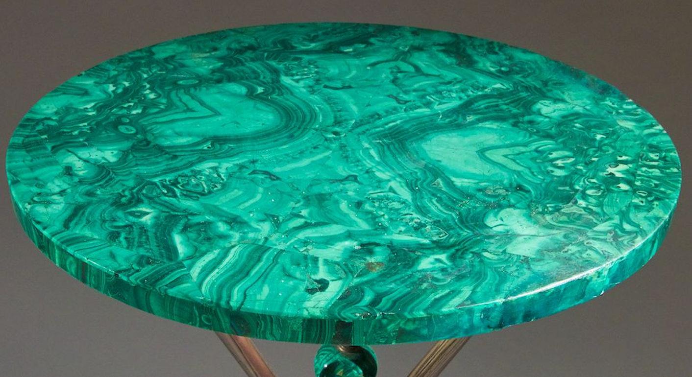 Russian Malachite and Bronze Gueridon, 19th Century In Good Condition In New York, NY