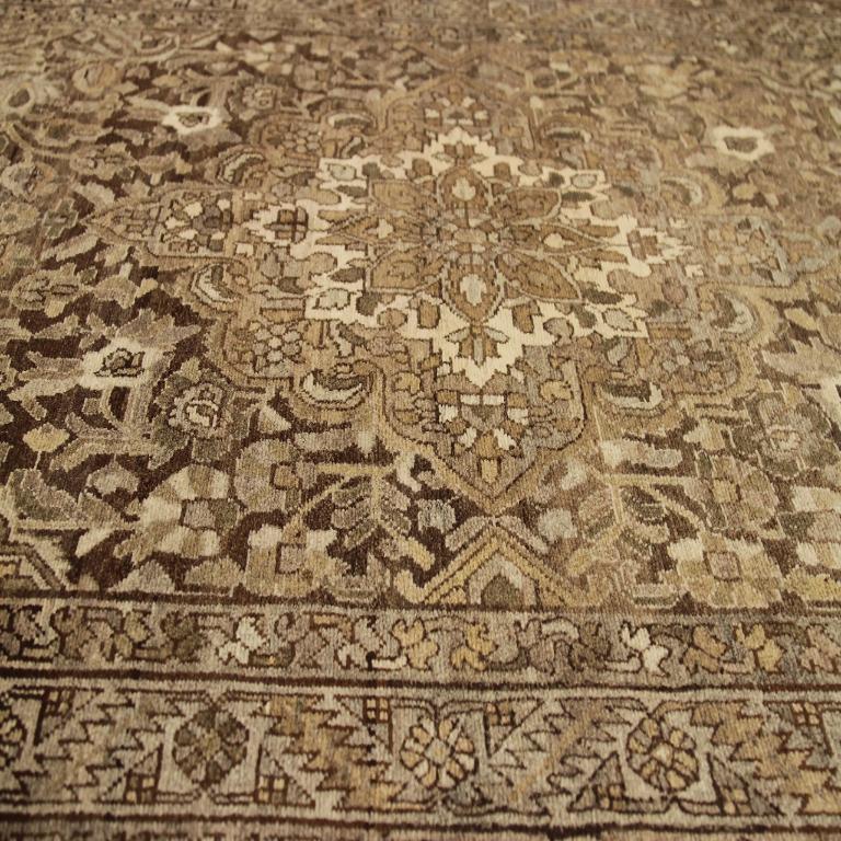 Tribale Tappeto Russian Malayer Small - Lana Marrone Avorio Taupe Design - 16071 in vendita