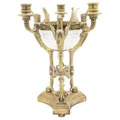 Russian Neo-Classic Style Silver Plate Candelabra Centerpiece