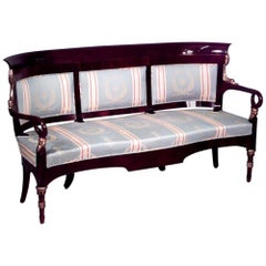 Antique Russian Neoclassic 9-Piece Living Room Set