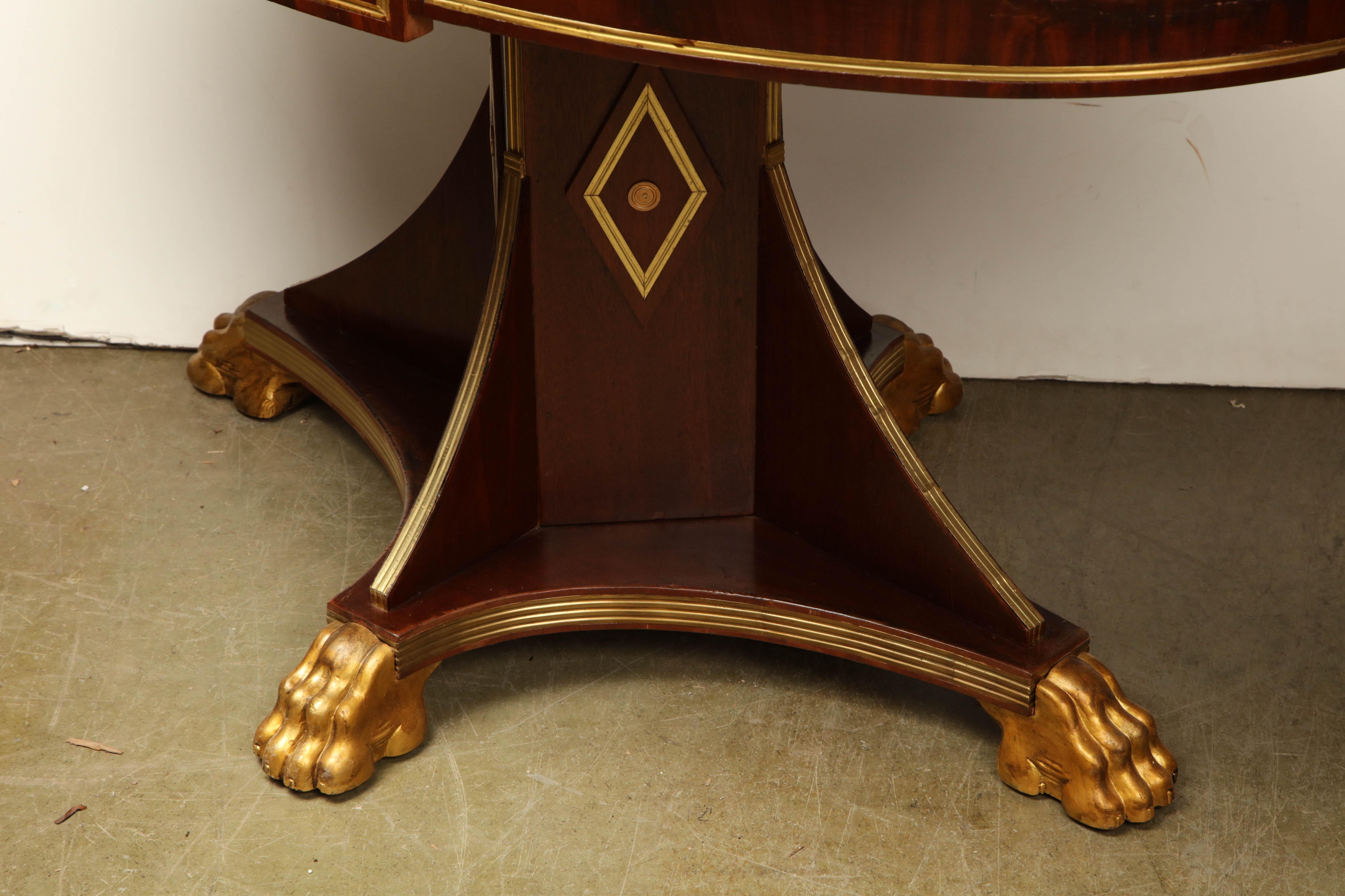 Russian Neoclassic Oval Center Table 2