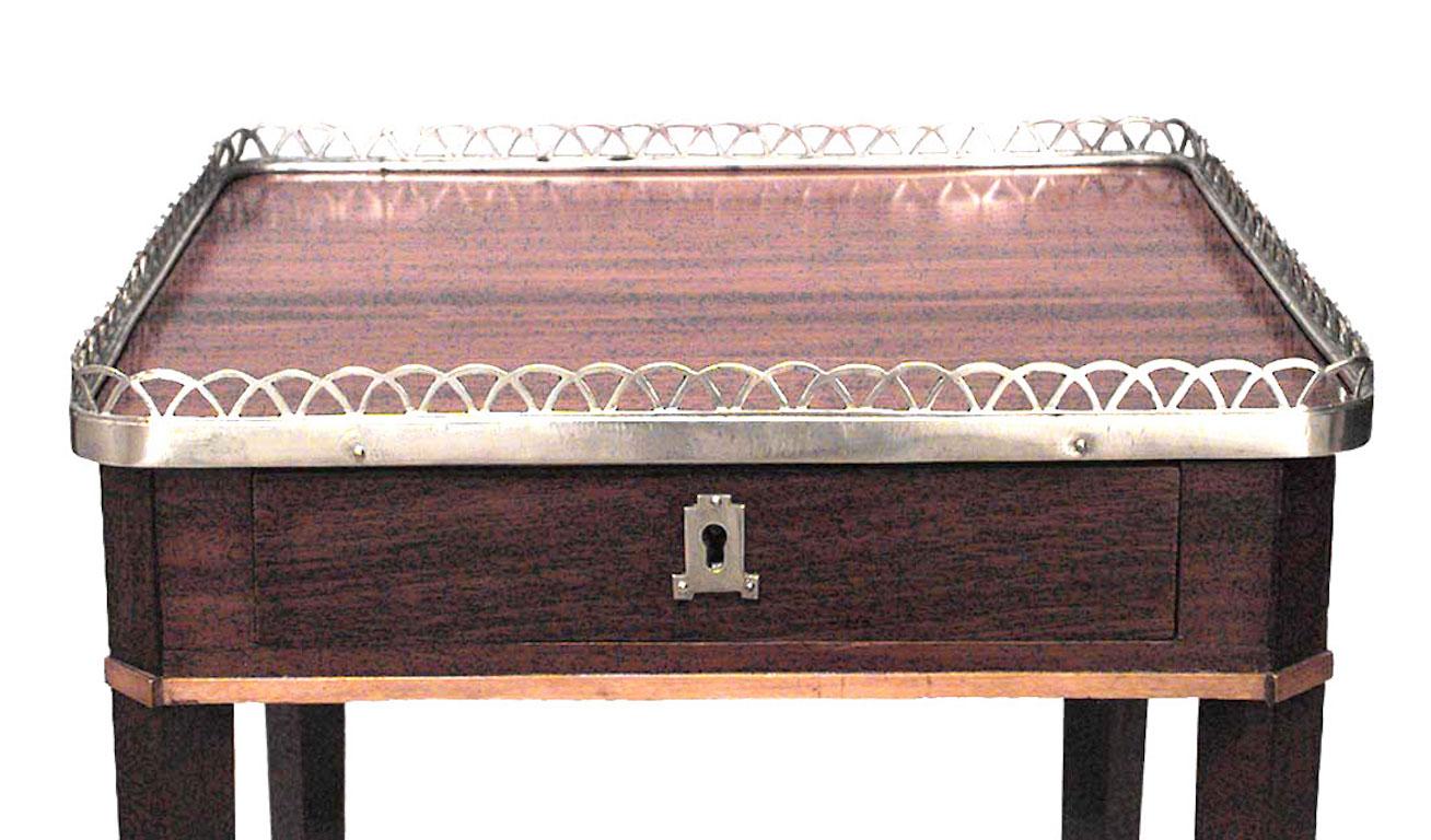 Neoclassical Russian Neoclassic Mahogany Side Table For Sale
