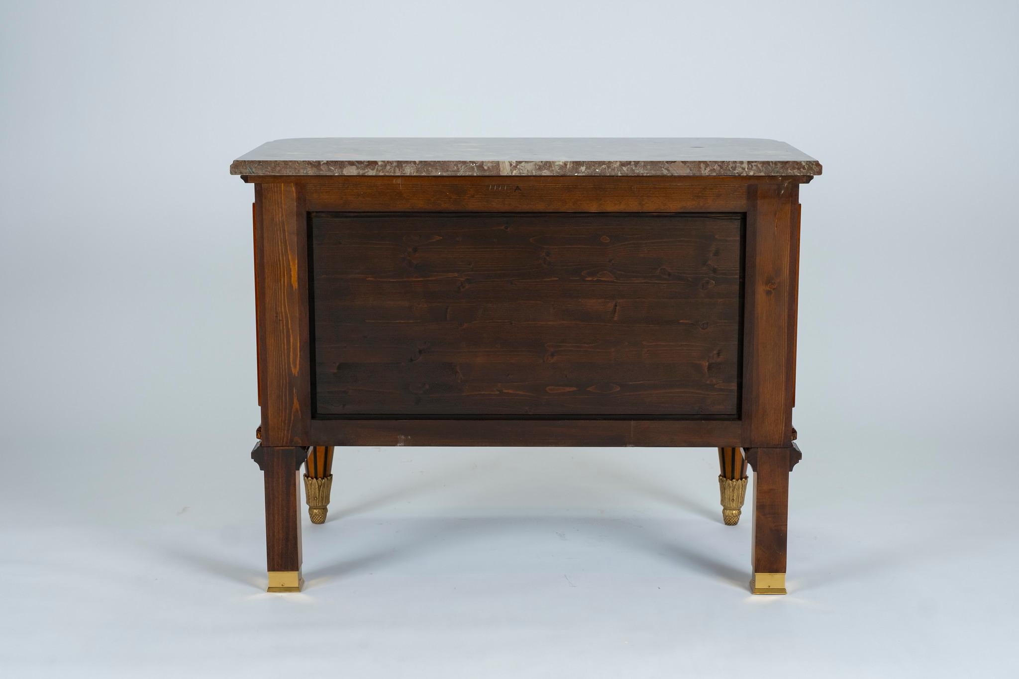 Italian Russian Neoclassical Commode with Marble Top