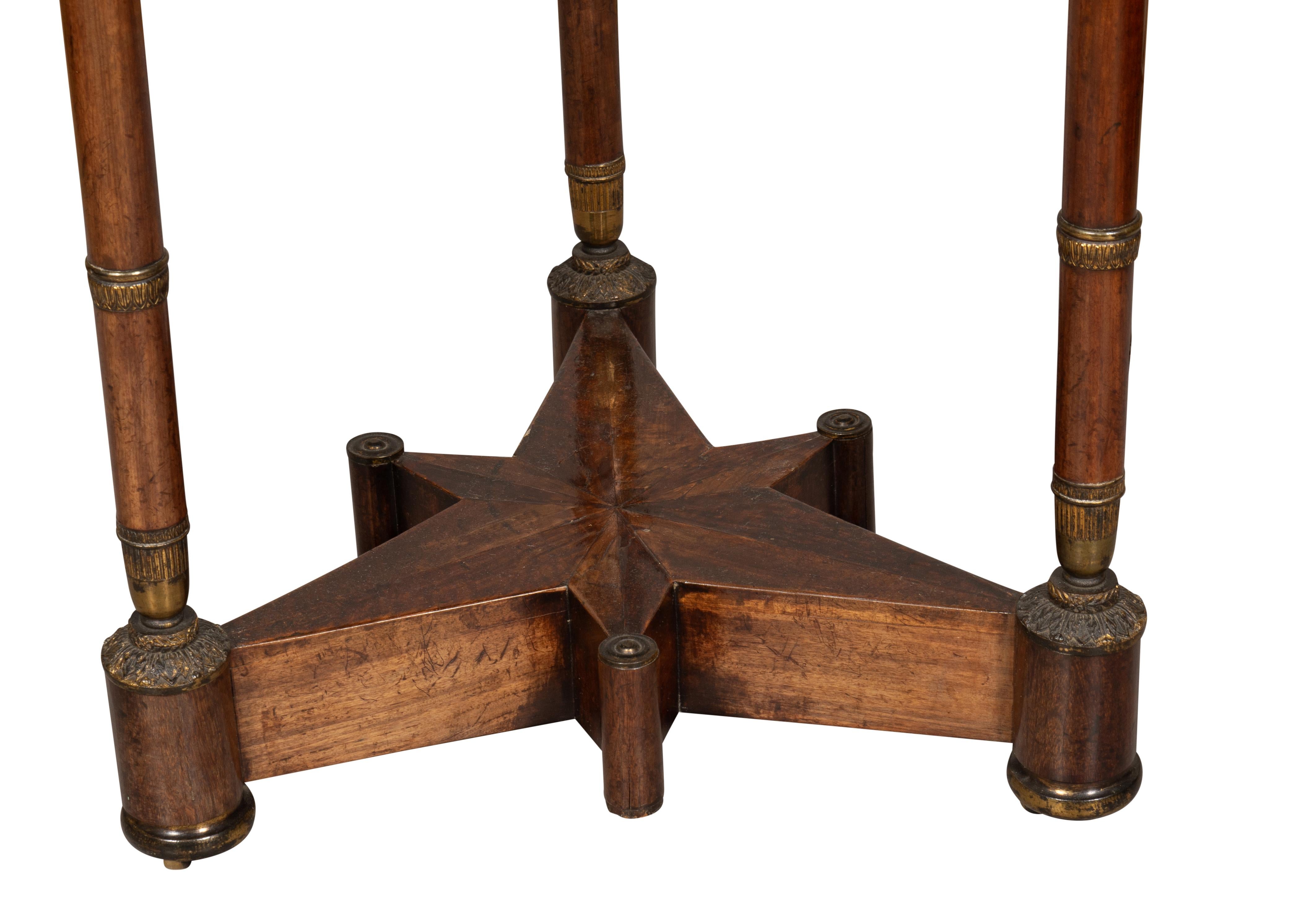 Russian Neoclassical Mahogany And Bronze Mounted Table For Sale 2
