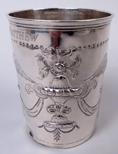 Russian Neoclassical Silver Wine Beaker, 1792