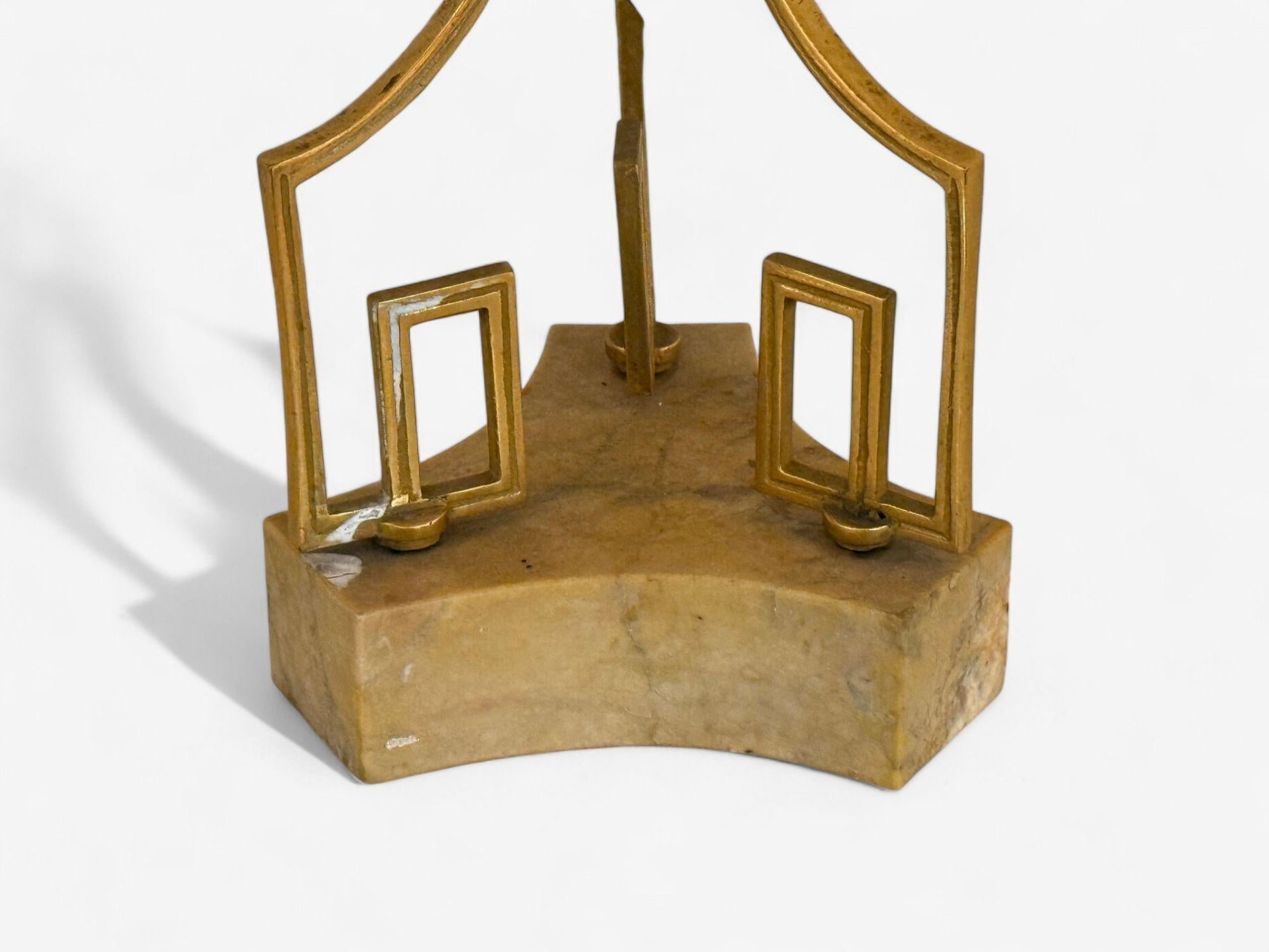 Neoclásico Ruso, Lámparas de Mesa, Bronce Dore, Cristal, Francia, S. XIX en venta 2