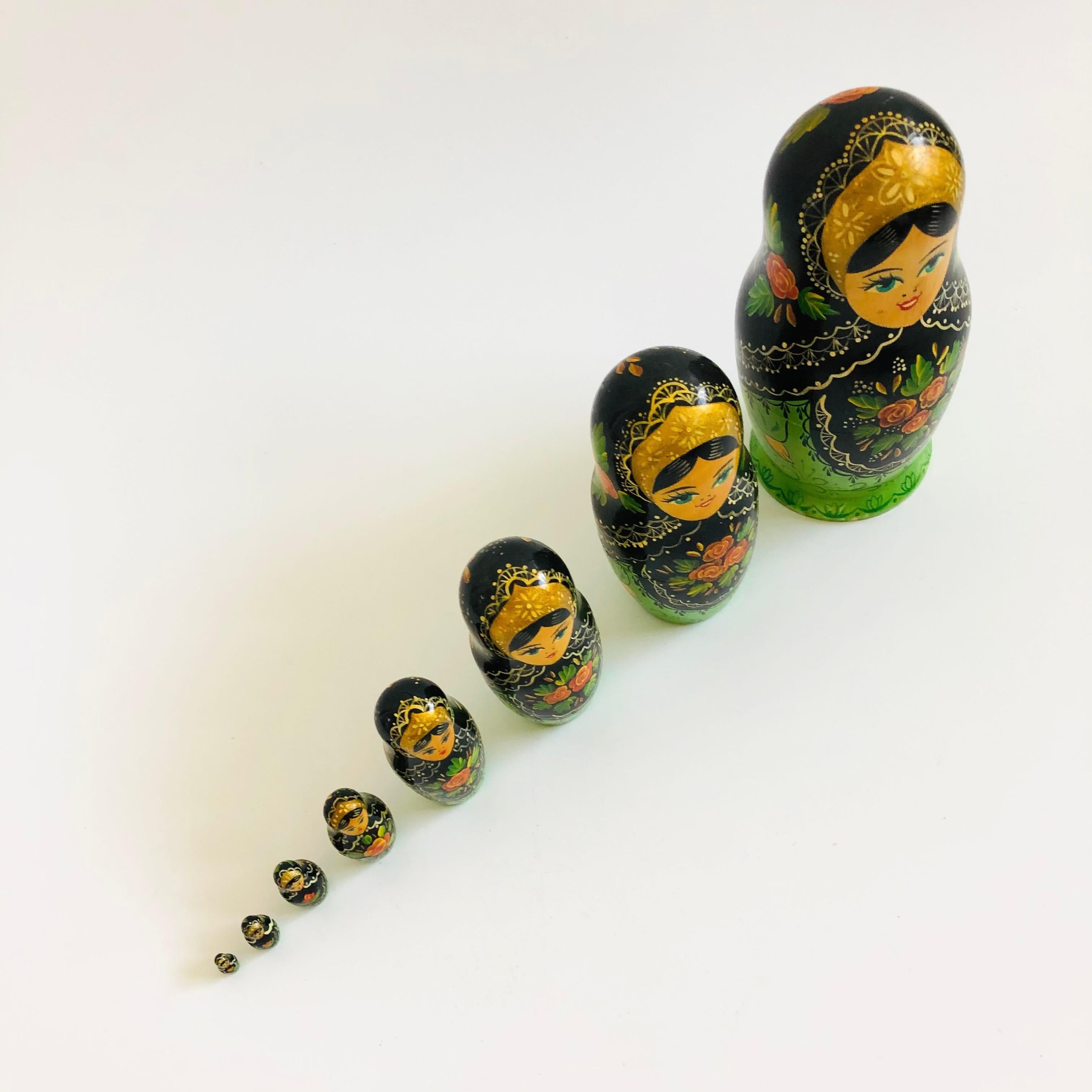 Wood Russian Nesting Dolls - Set of 8 - Ceprueb Nocag