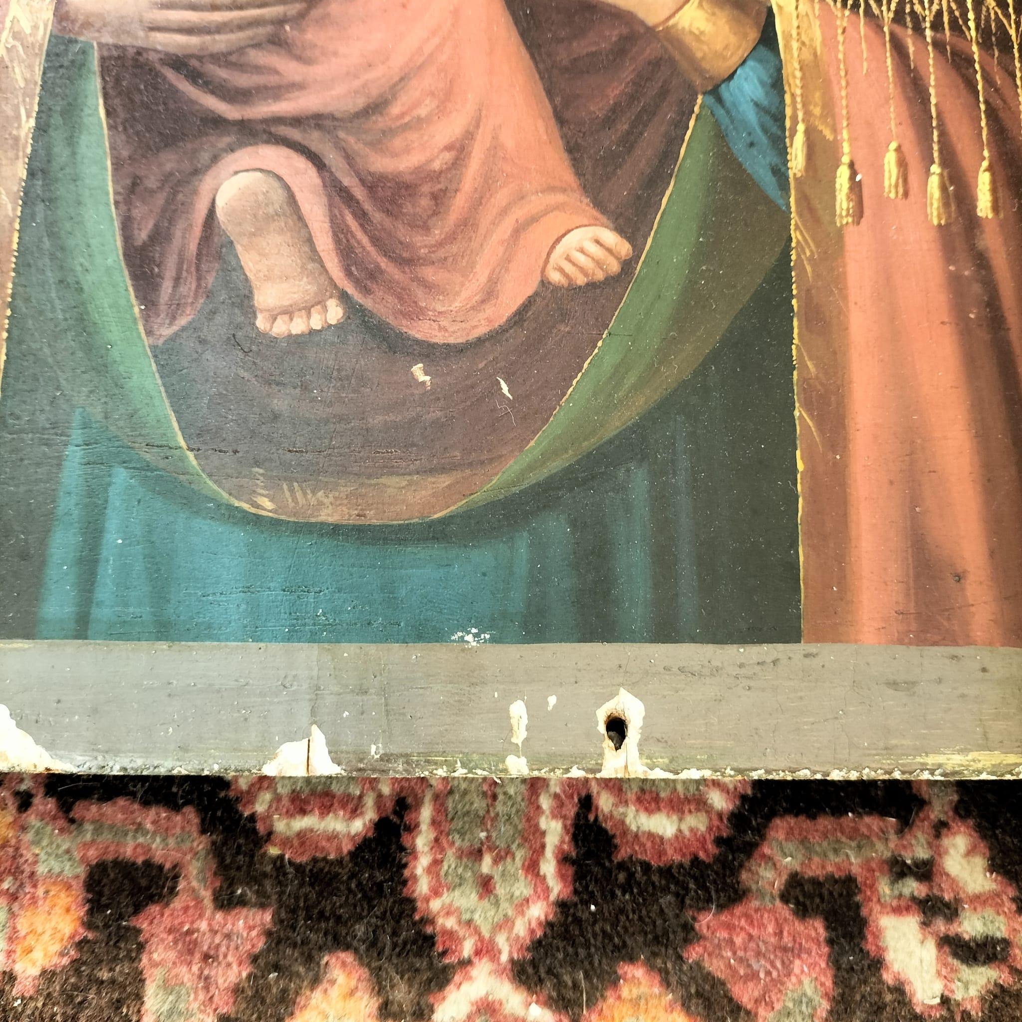 Russian Orthodox Icon of Virgin Mary and Christ Child, 19th Century, Russia. 1