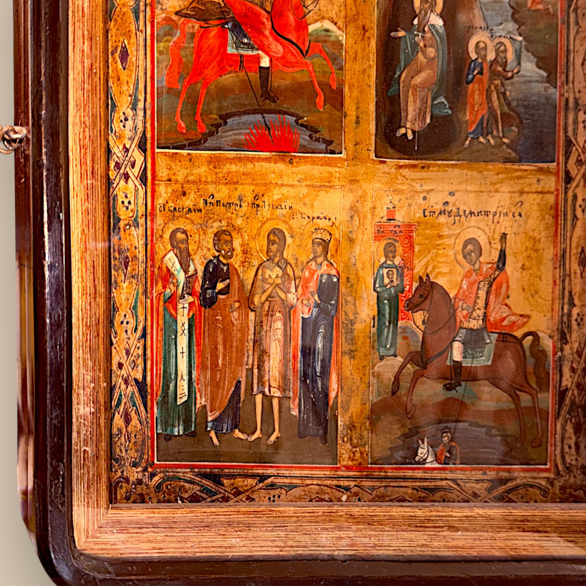Russian Orthodox Protective Icon, Late 18th–Early 19th For Sale at 1stDibs