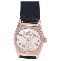 Russian Pobeda Victory World War II Yellow Gold Watch, 1953