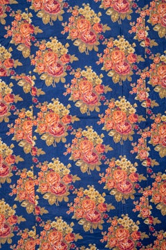 Russian Printed Cotton Fabric Panel, Mid-20th Century or Earlier