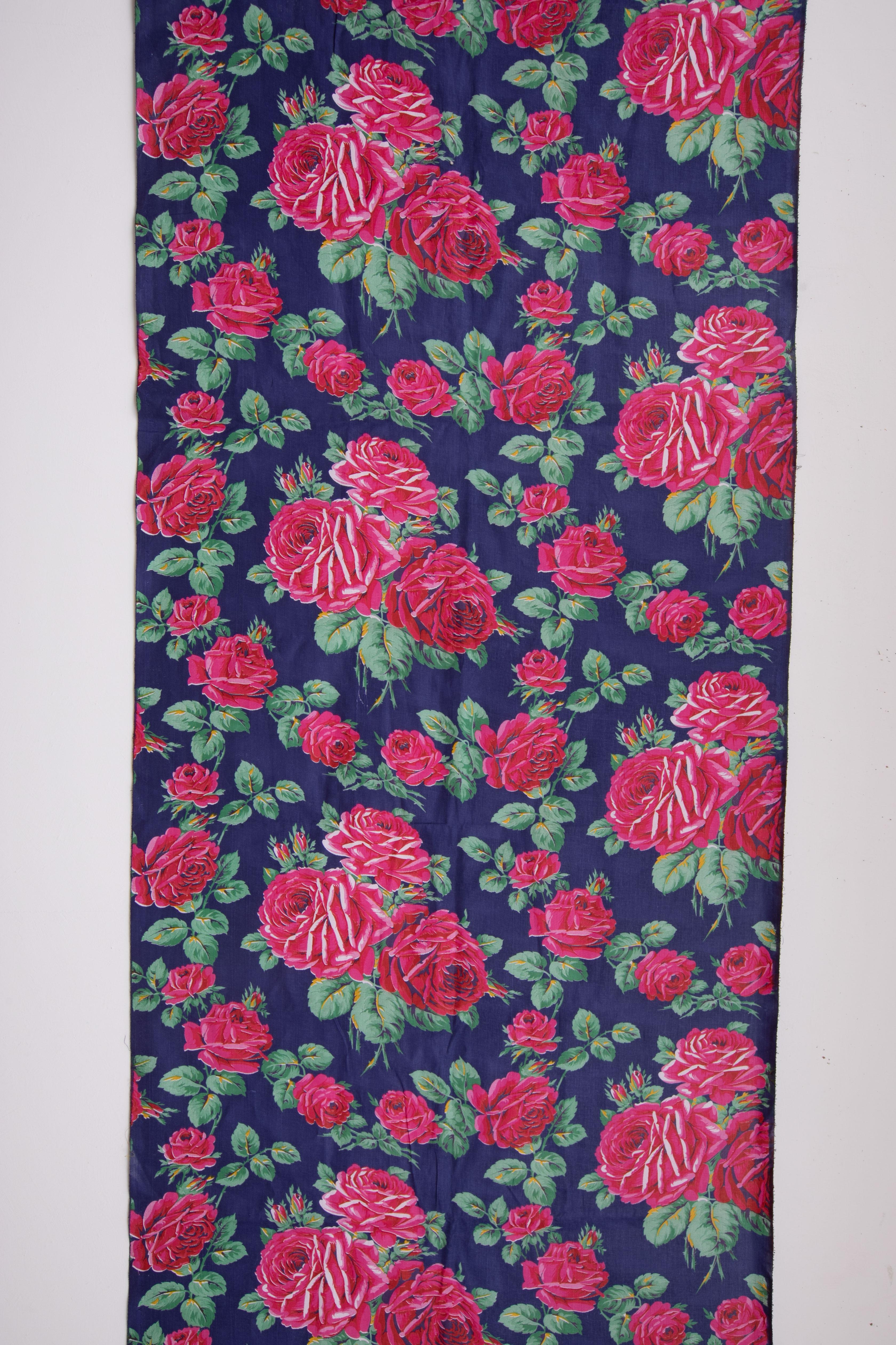 roller printed fabric