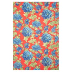 Russian Roller Printed Cotton Fabric Panel, Mid-20th Century or Earlier
