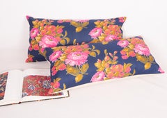 Russian Roller Printed Pillow Covers, Mid 20th C.