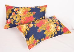 Russian Roller Printed Pillow Covers, Mid 20th C.