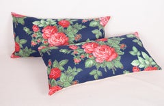 Russian Roller Printed Pillow Covers, Mid-20th C