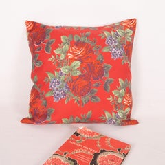 Russian Roller Printed Pillow Covers, Mid 20th C.