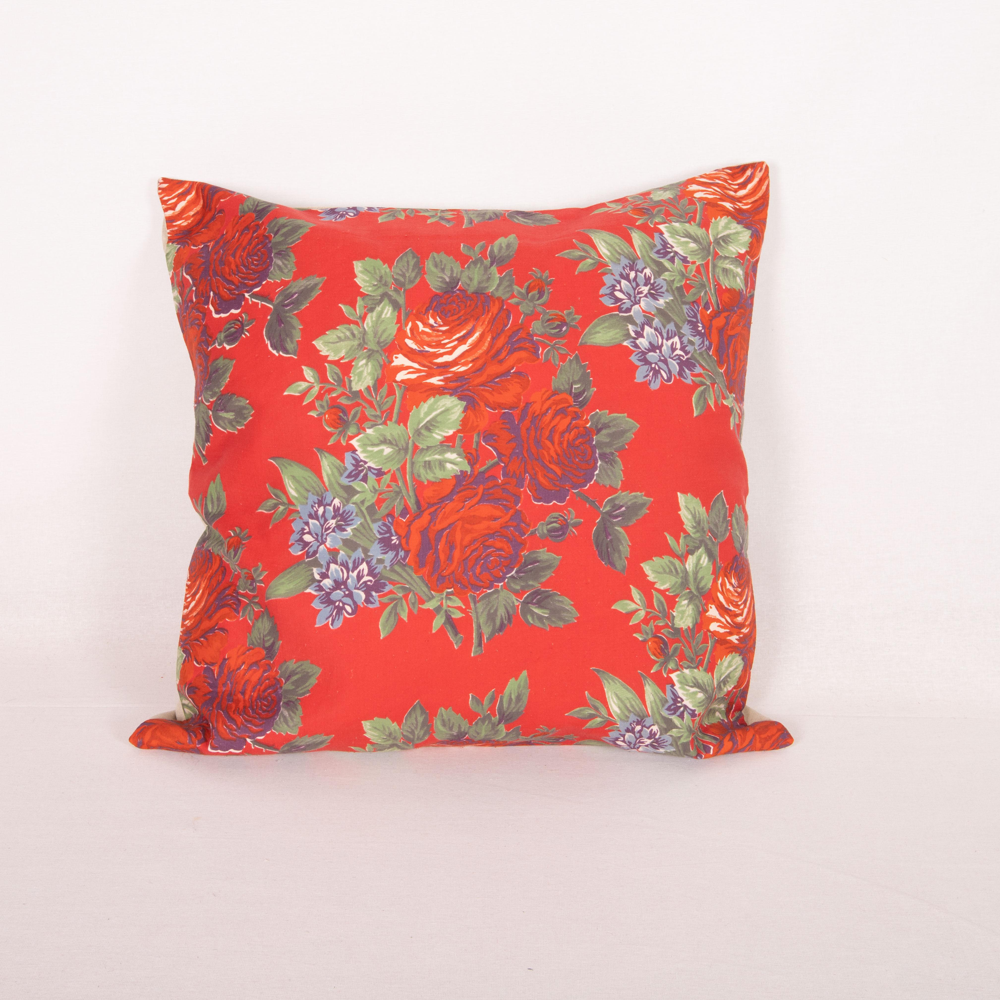 20th Century Russian Roller Printed Pillow Covers, Mid 20th C. For Sale