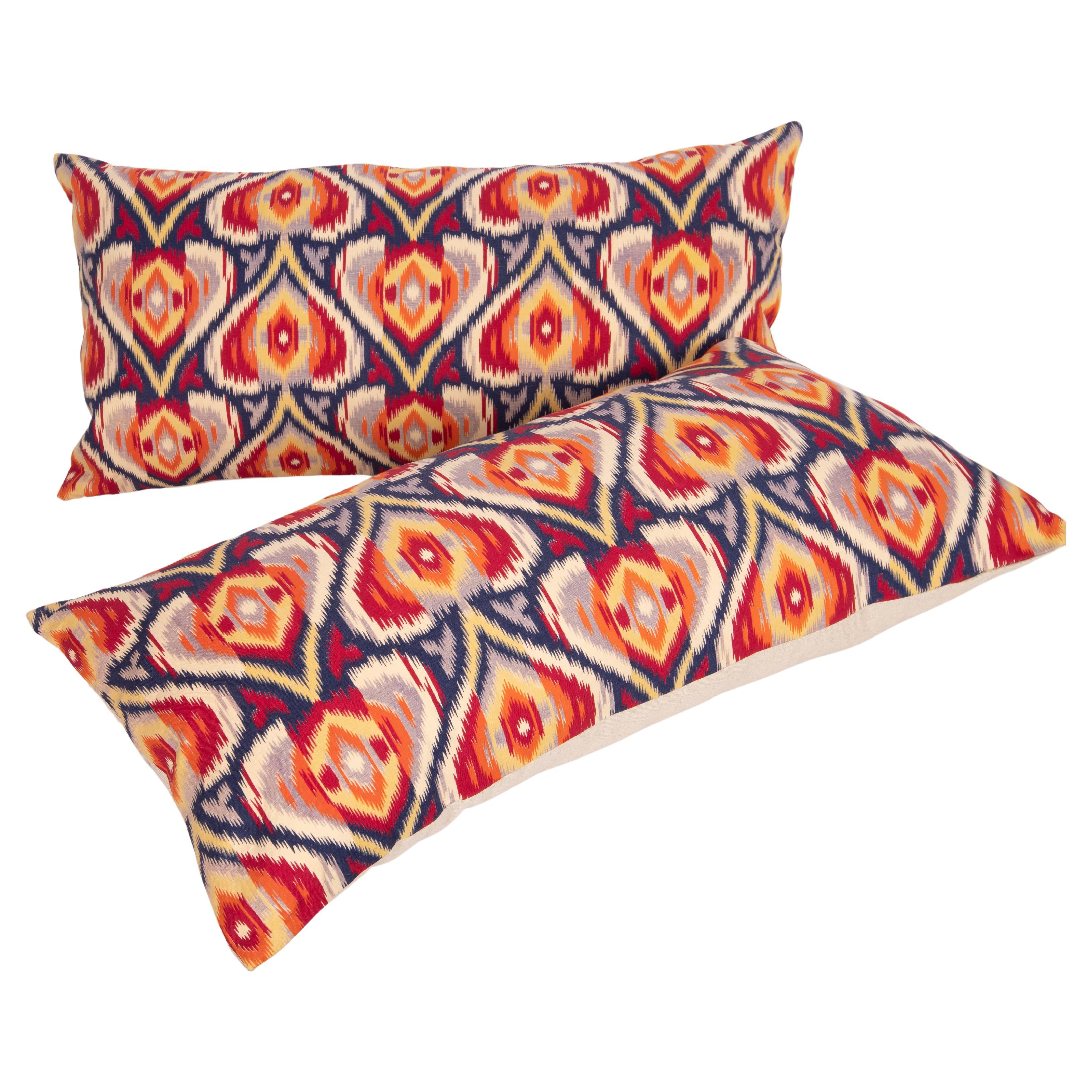Russian Roller Printed Pillow Covers, Mid 20th C. For Sale