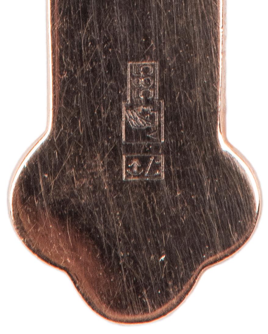 Women's or Men's Russian Rose Gold Cross Pendant from St. Petersburg, 1990s