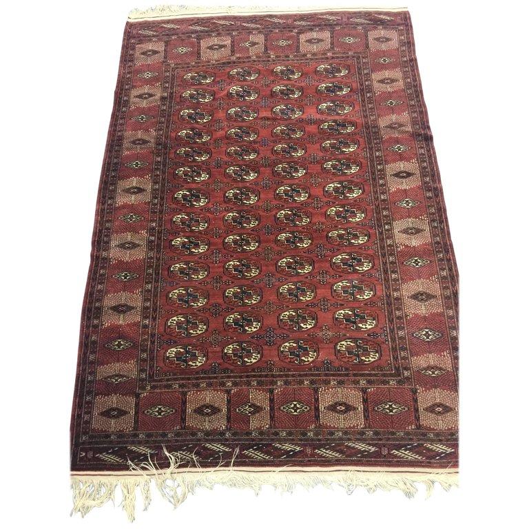 Russian Royal Bokhara Emperor Rug 7 x 10  In Good Condition For Sale In Jersey City, NJ