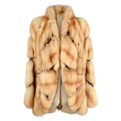 Russian Sable Fur Coat / Jacket Jeweled Unique Striking 6 / 8