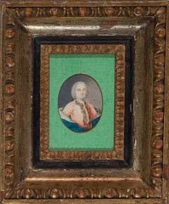 Russian School 19th Century Portraits, Gouache on paper