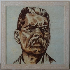 Portrait post-impressionniste russe de Maxim Gorky