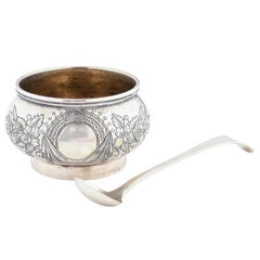 Russian Silver Alexander III Salt Cellar by Akimov, 1893