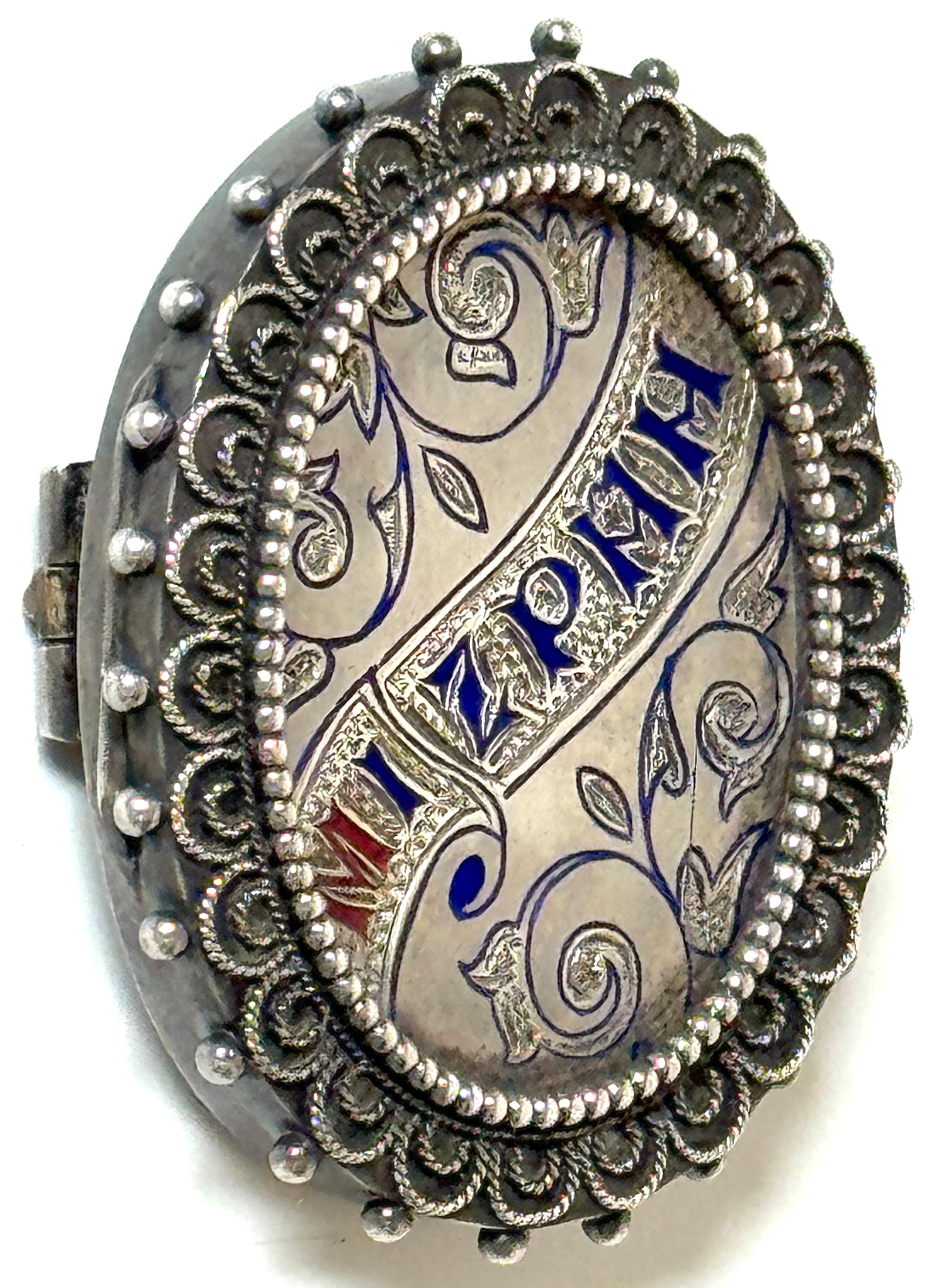 Sterling Silver Russian Silver and Enamel 