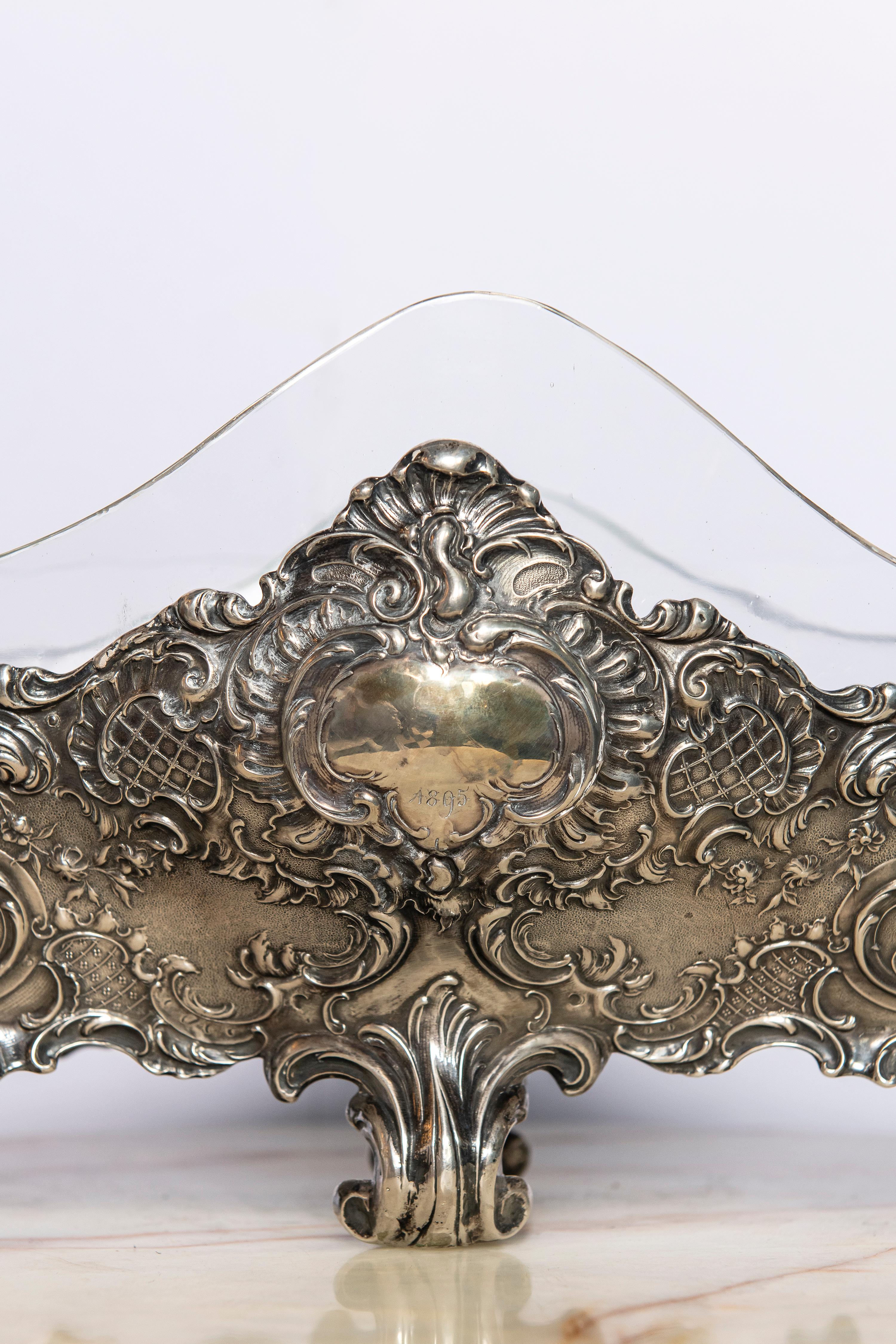 silver jardiniere