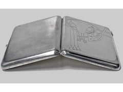 Russian Silver Cigarette Case, 1908-1926, Feodosii Ivanovich Pekin, Moscow