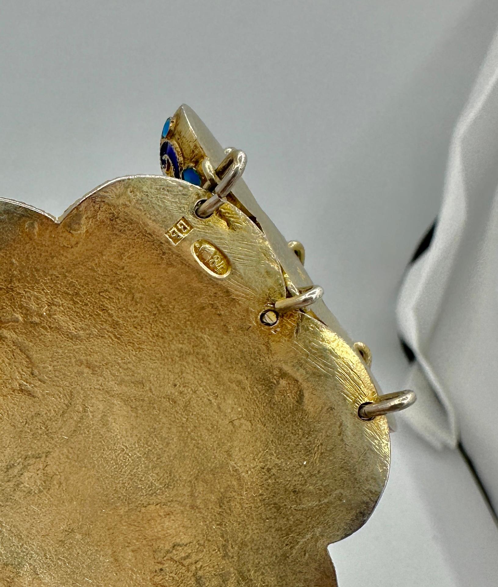 Cintura o collana russa in argento dorato e smalto San Pietroburgo 1908-1917 V.I.I. Victorov in vendita 11
