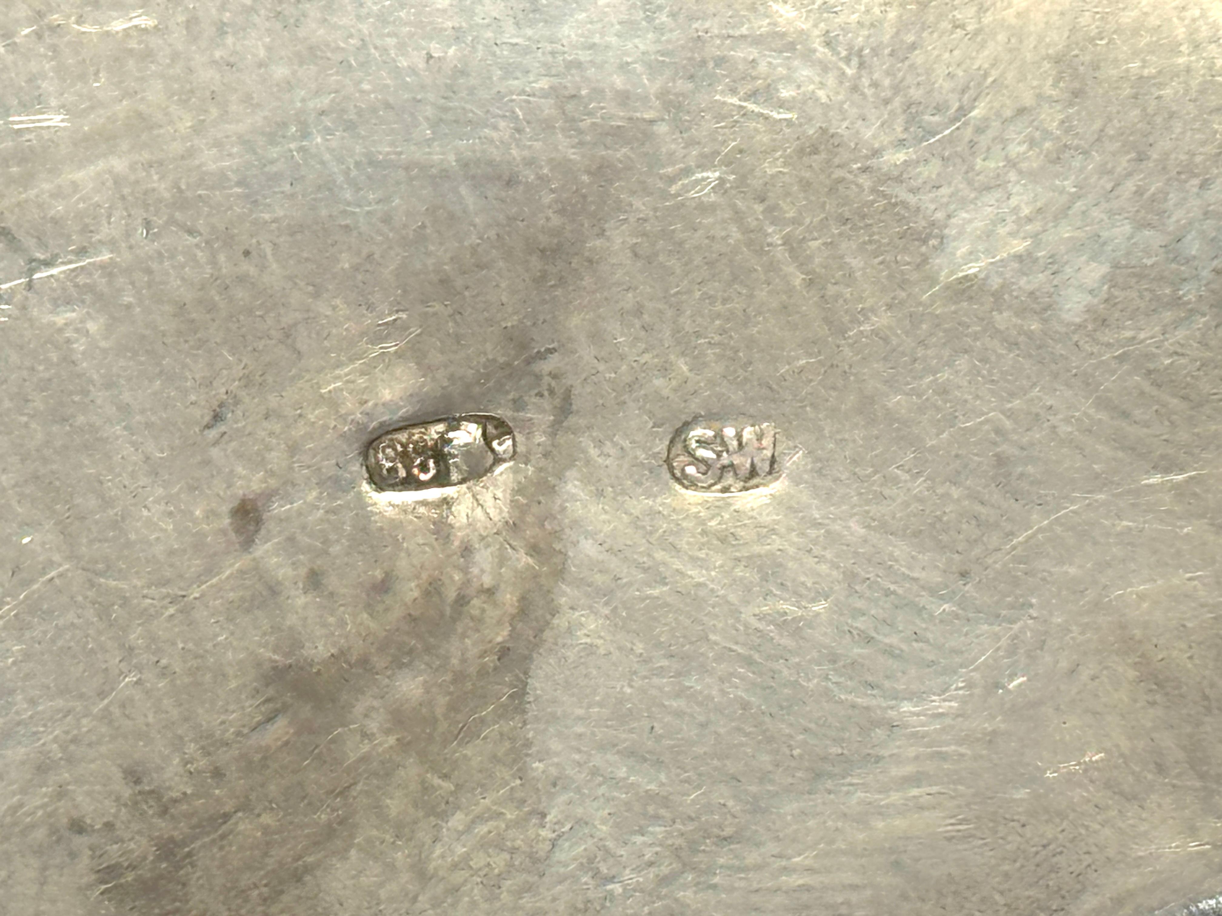 Sculpture russe en argent représentant un chat persan, période soviétique, 88 Zolotnik, marquée 
