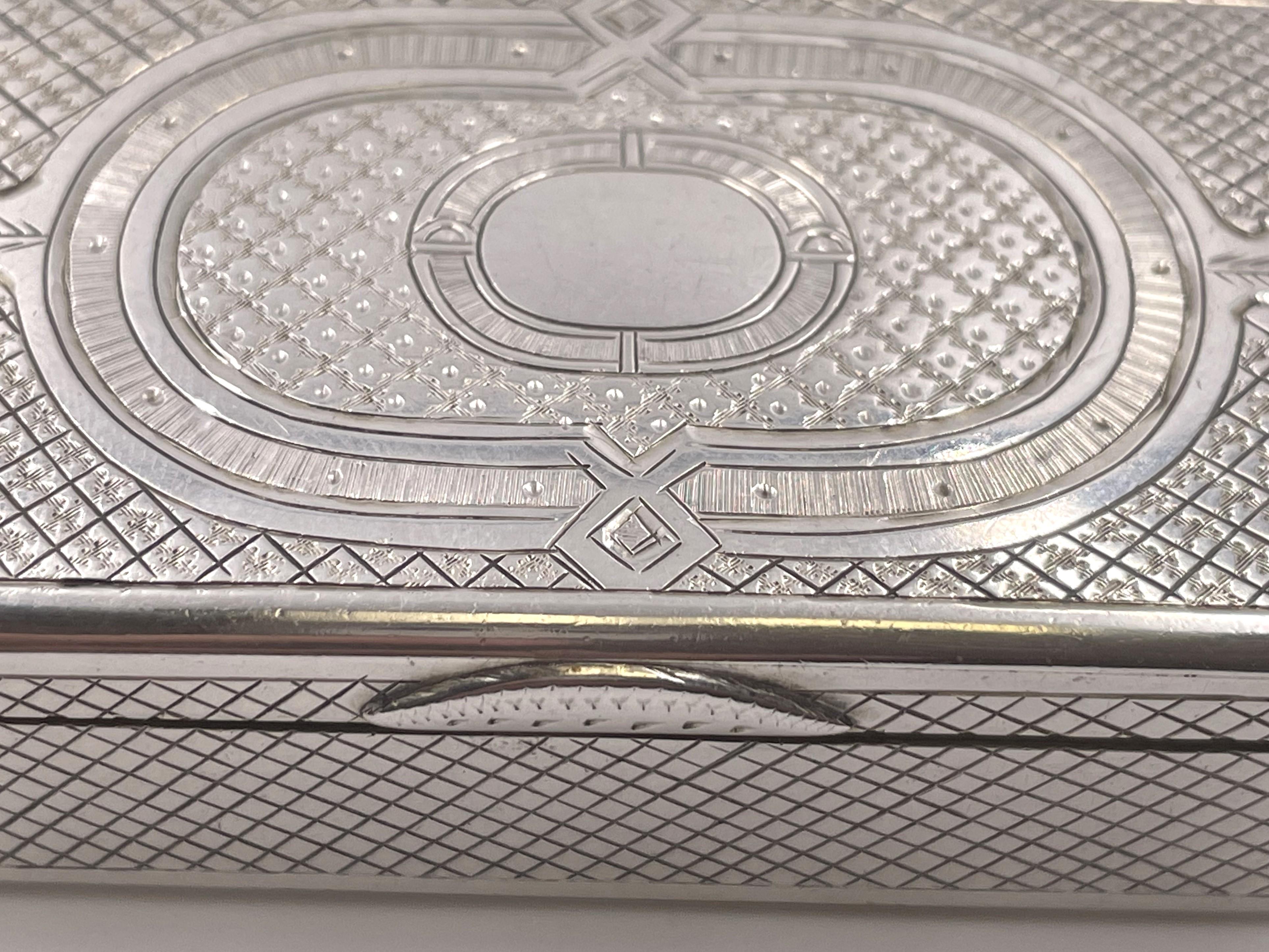 Russische Silber Schnupftabakdose von 1872 im Zustand „Gut“ im Angebot in New York, NY