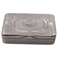 Russische Silber Schnupftabakdose von 1872