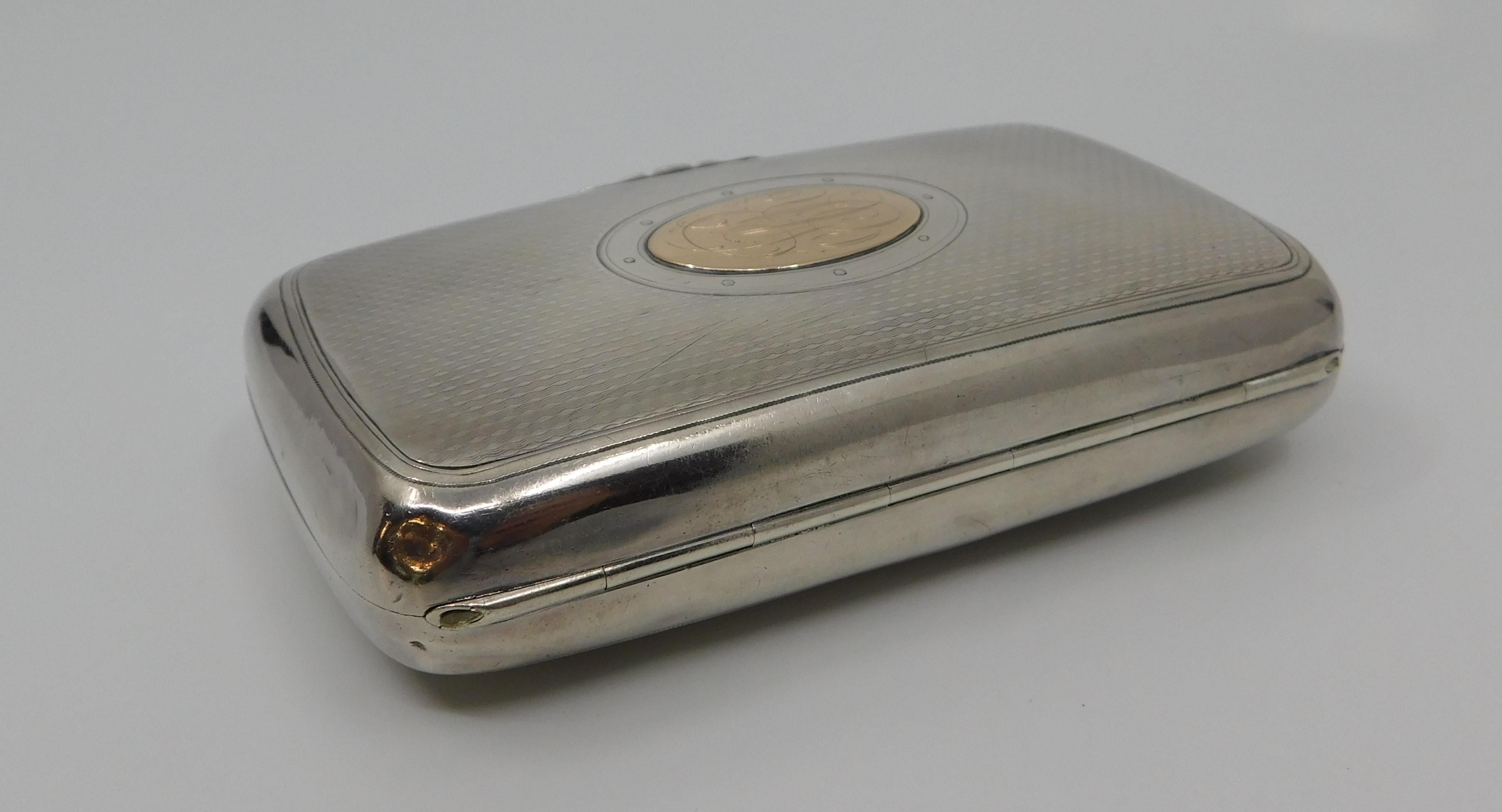 russian silver cigarette case