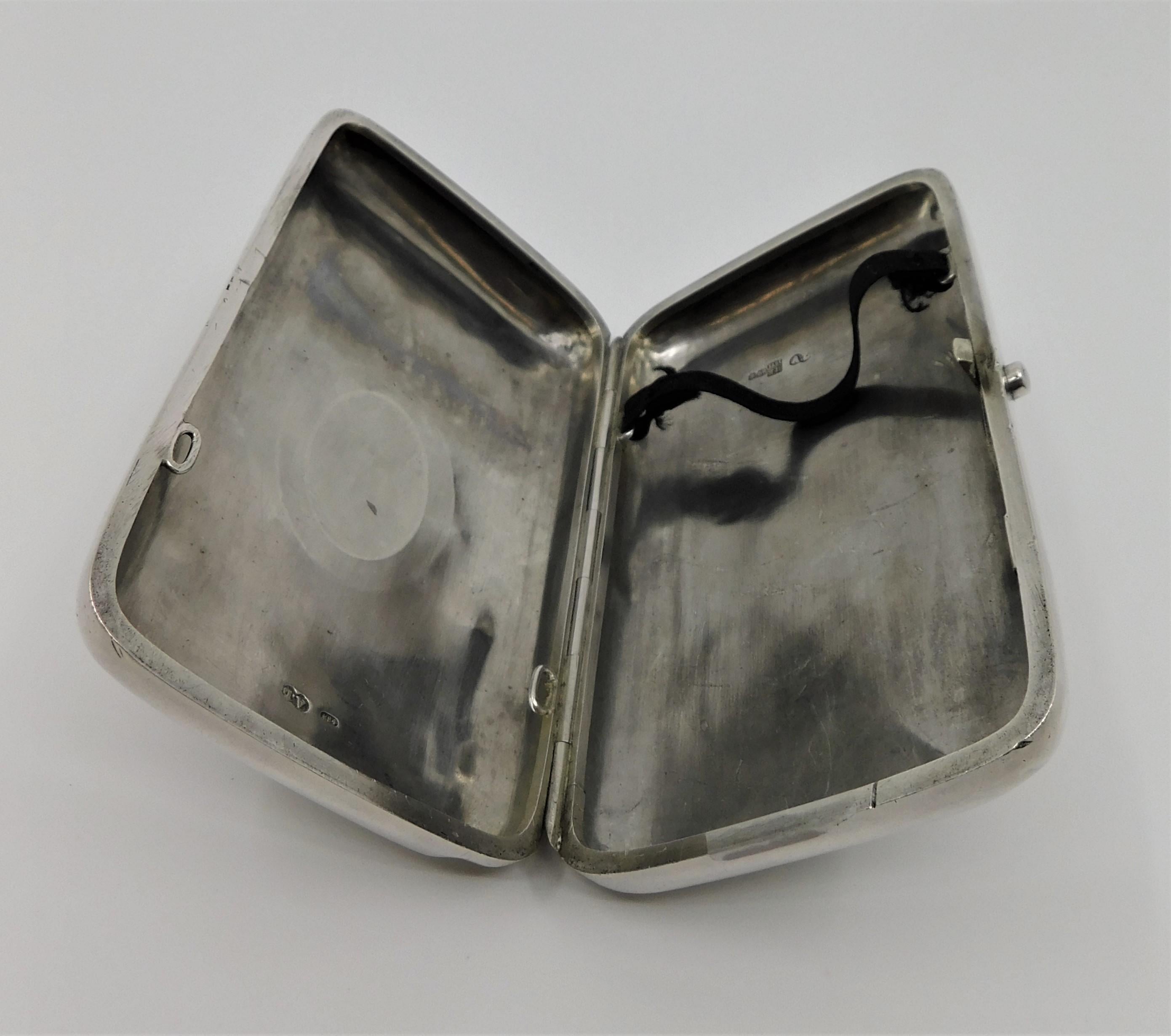Early 20th Century Russian Silver with Gold Medallion Cigarette Case, circa 1900 For Sale