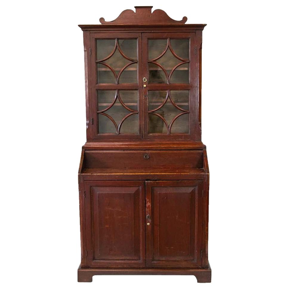 Russian Step Back Glass Door Cupboard