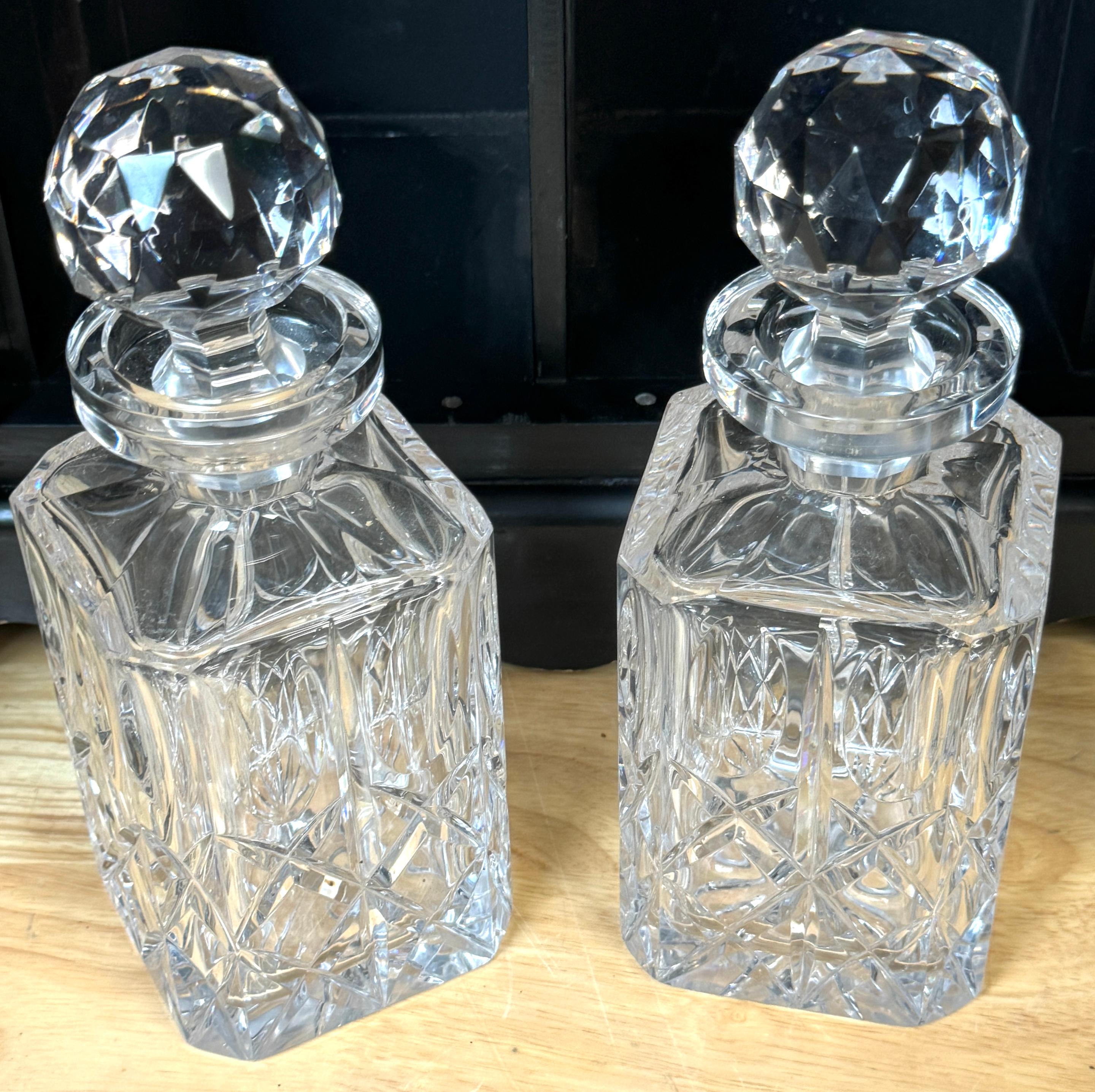 Russian Style Polychromed Lacquer Dry Bar /Tauntless with 2 crystal Decanters For Sale 6