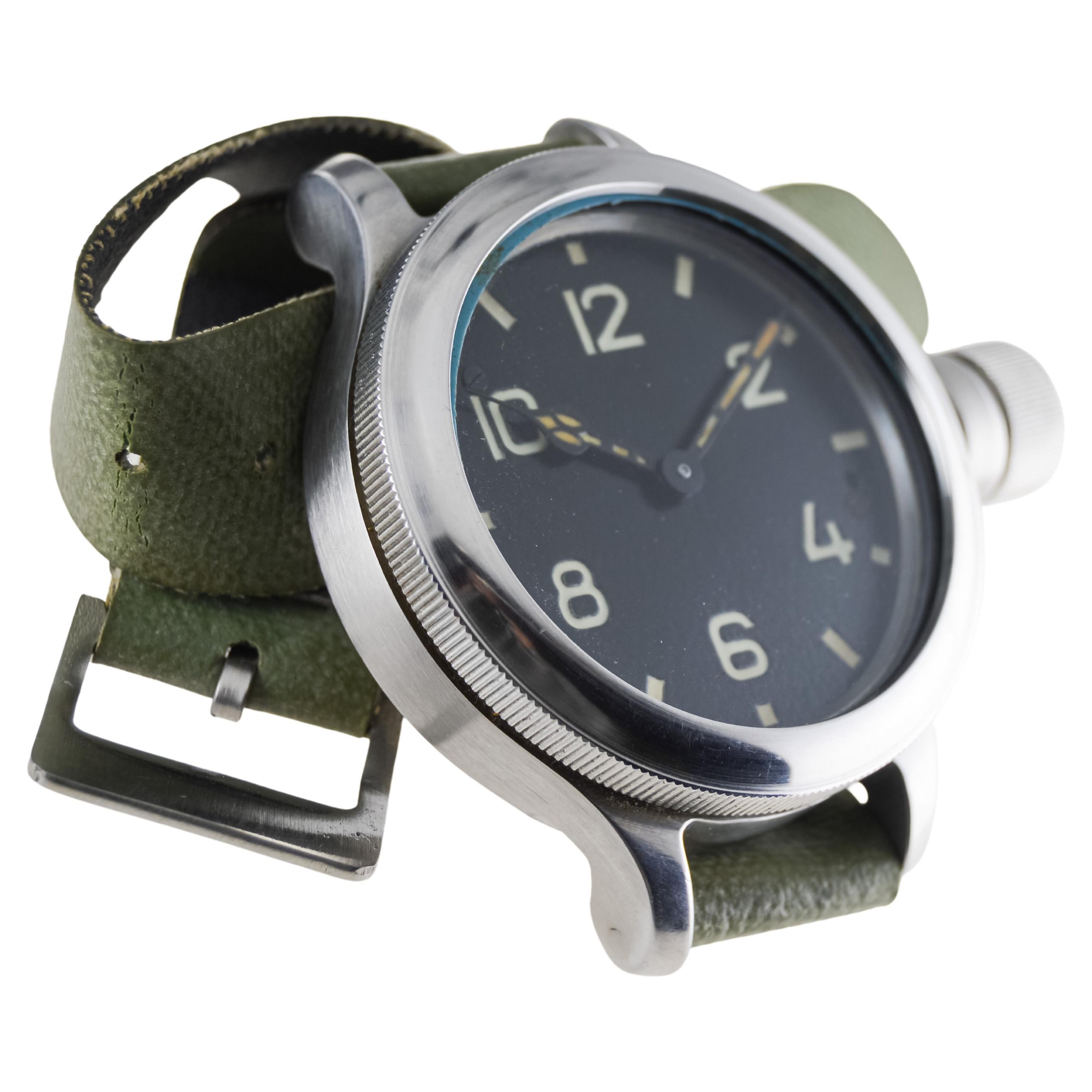 Modernist Russian Submariners Watch by the American House of Hampden For Sale