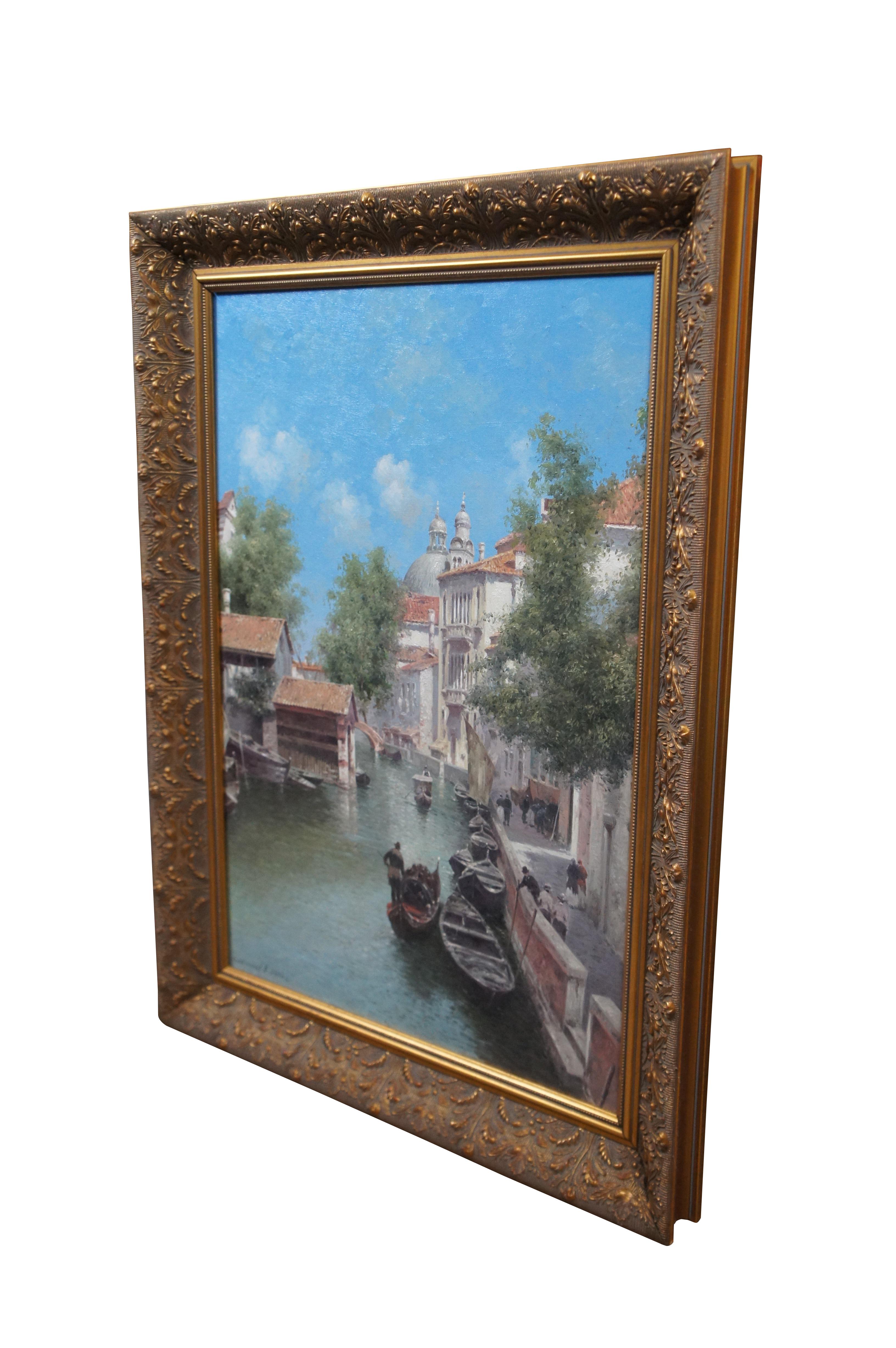 Russian Vasily Gribennikov Venice Italy Canal Cityscape Oil Painting 33