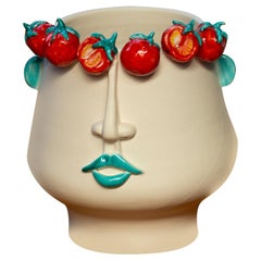Russidda Multicolor Ceramic Figurative Vase