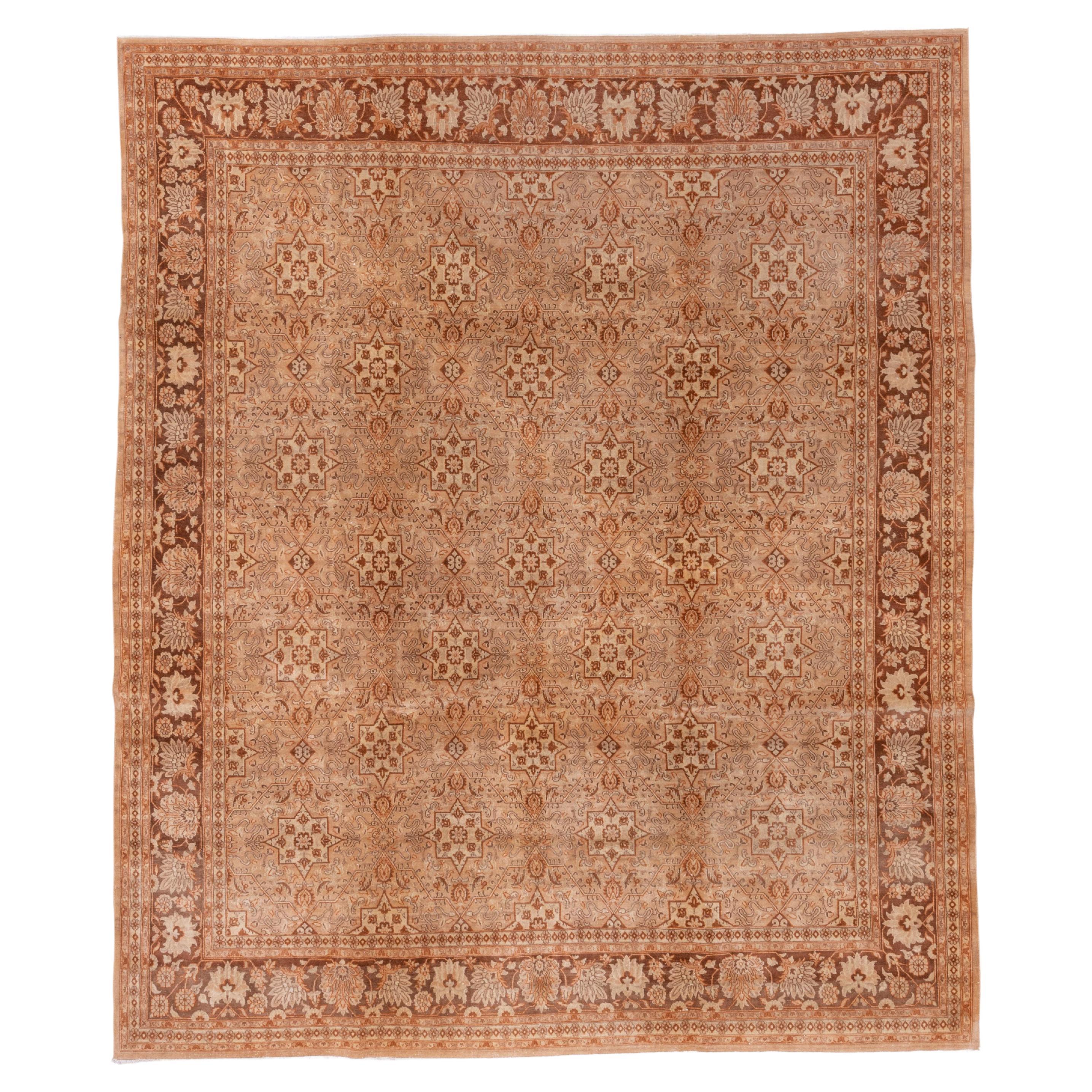 Tapis traditionnel oriental Agra rouille