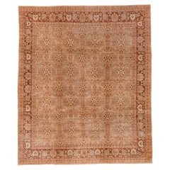Rust Agra Oriental Traditional Carpet